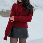 Whisper Scarf Off-Shoulder Knit