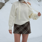 Whisper Scarf Off-Shoulder Knit