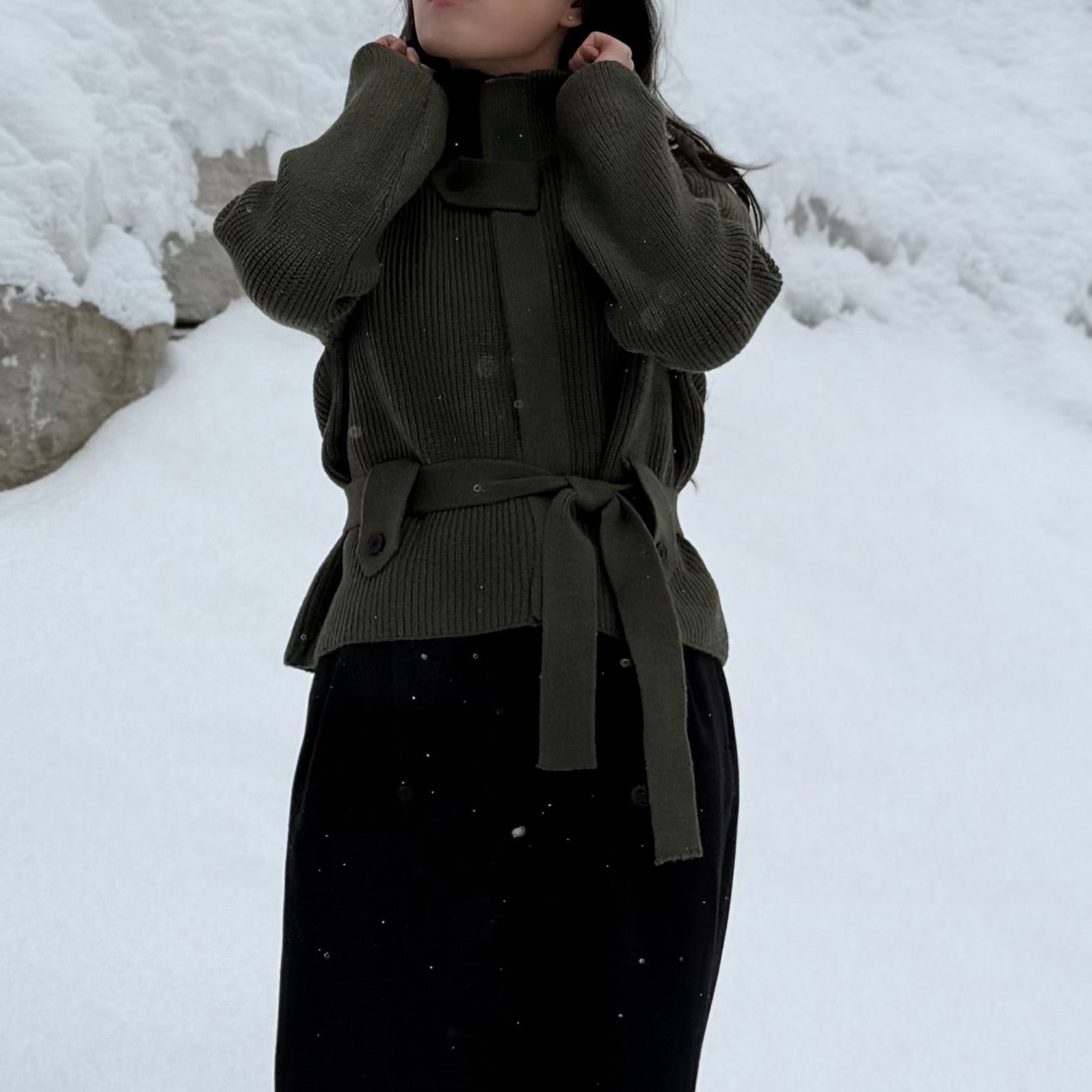 Gentle Wrap Rib Knit