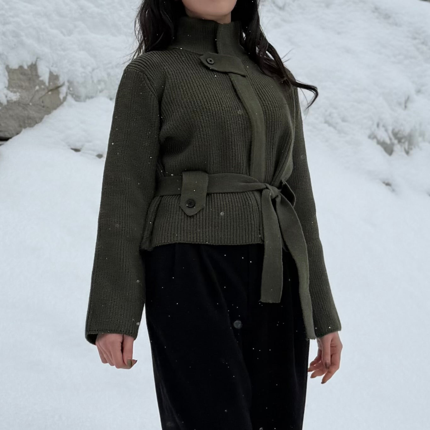 Gentle Wrap Rib Knit