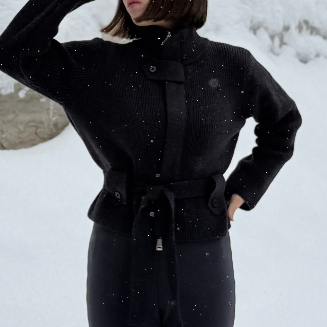 Gentle Wrap Rib Knit