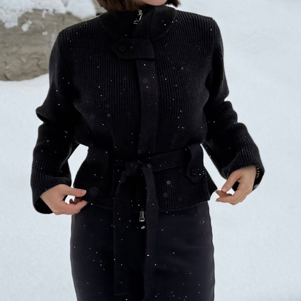 Gentle Wrap Rib Knit