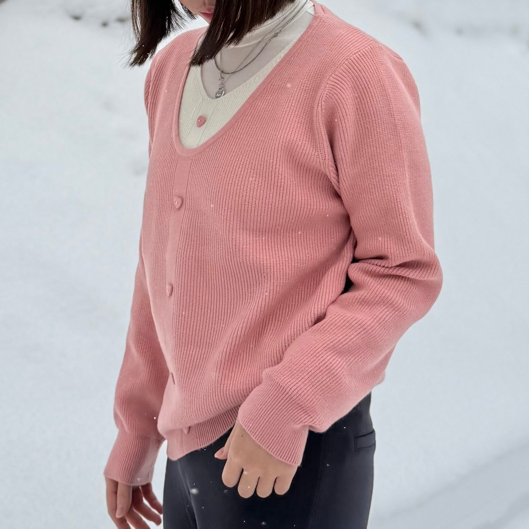Blush Heart Knit